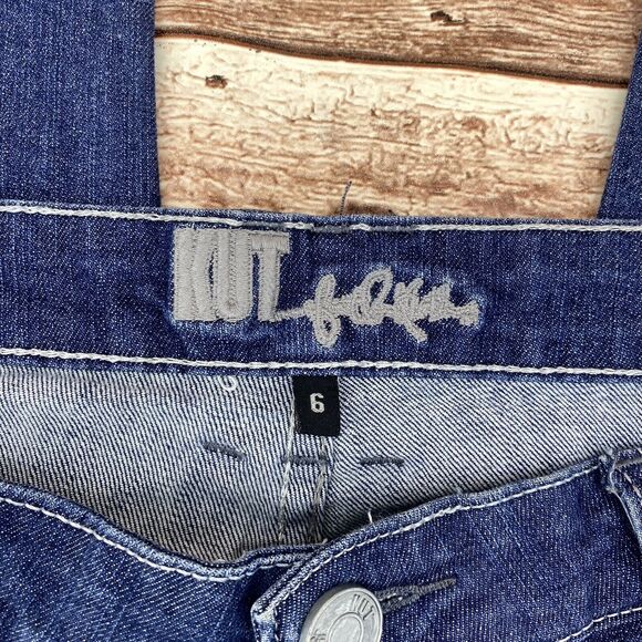 KUT From The Kloth Women's Katy Boyfriend Jeans Sz 6 Mid Rise Zipper Fly - Picture 4 of 7